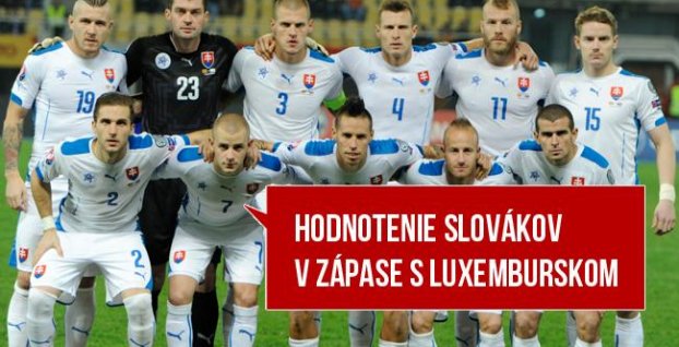 Hodnotenie slovenských hráčov po zápase Slovensko – Luxembursko
