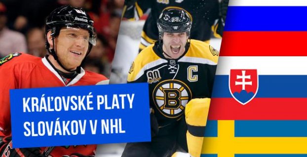 V NHL zarábajú viac než Slováci len Rusi! Kanada až siedma!