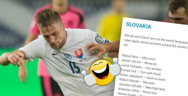 &#039;&#039;Shkreen-ee-ar&#039;&#039; či &#039;&#039;Mat-ooze&#039;&#039;. UEFA radí ako vyslovovať mená slovenských reprezentantov