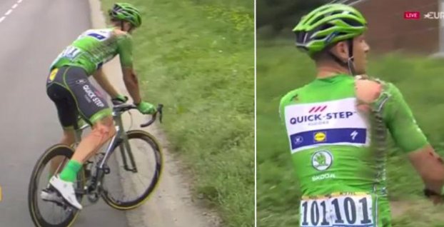 VIDEO: Po hromadnom páde musel zakrvavený Kittel odstúpiť z Tour de France 2017