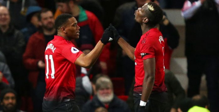 Anthony Martial a Paul Pogba