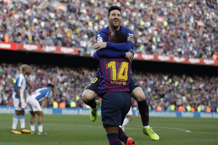 Lionel Messi a Malcom