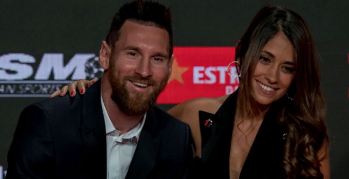 Lionel Messi s manželkou
