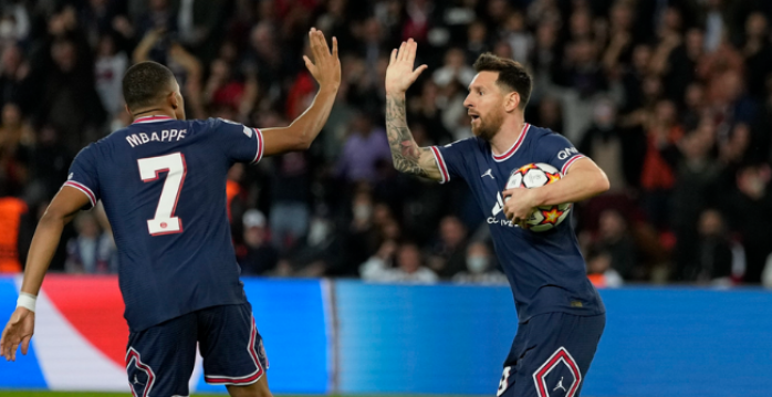 Lionel Messi a Kylian Mbappe