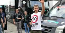 VIDEO: Takto oslavoval Peter Sagan svoj majstrovský triumf so svojím tímom BORA-Hansgrohe