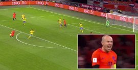 VIDEO: Arjen Robben sa rozlúčil s holandskou reprezentáciou nádherným gólom ľavačkou