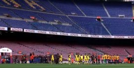 VIDEO: Camp Nou bez divákov