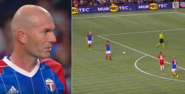 VIDEO: Zidane priamy kop exhibícia