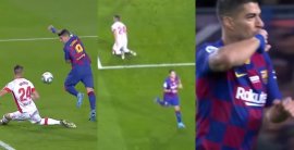 VIDEO: Chudák Valjent sa len bezmocne prizeral: Suárez veľkou parádou strelil najkrajší gól v kariére