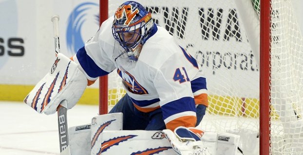 Jaroslav Halák v drese NY Islanders