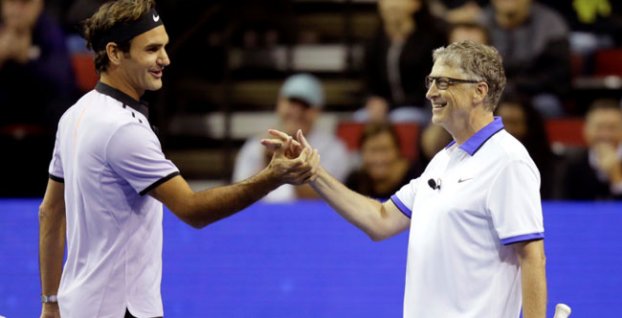 Roger Federer a Bill Gates