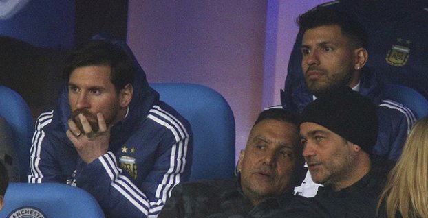 Lionel Messi a Sergio Agüero