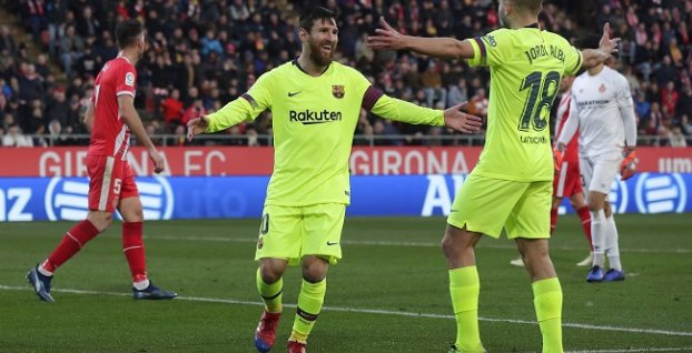 Lionel Messi a Jordi Alba