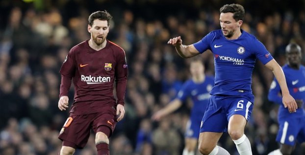 Lionel Messi a Danny Drinkwater