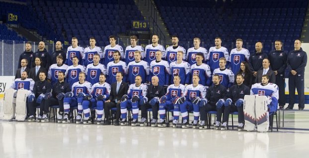 Spoločné fotenie slovenských hokejistov
