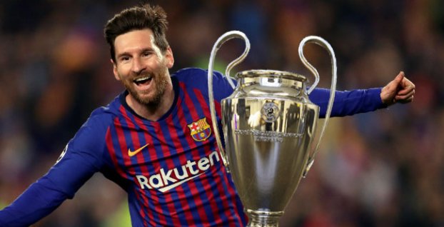 Messi - trofej Liga majstrov