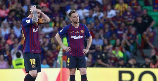 Lionel Messi a Ivan Rakitič