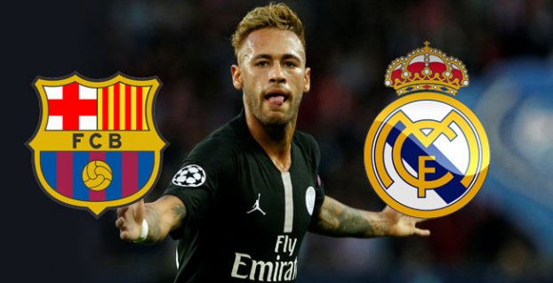 Neymar, FC Barcelona, Real Madrid (koláž)