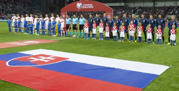 Slovenský a chorvátsky tím pred zápasom