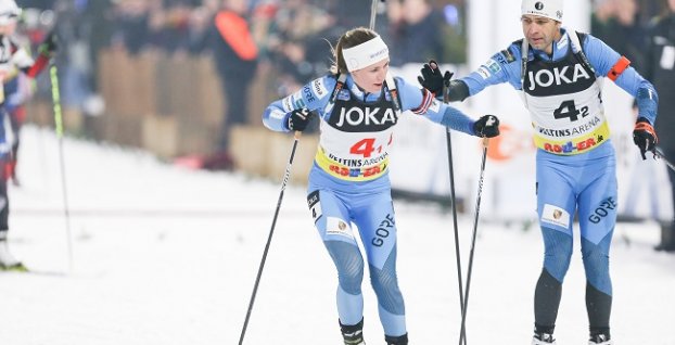 Ole Einar Björndalen a Darja Domračevová
