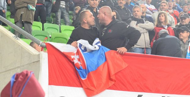Fanúšikovia Slovenska a Maďarska