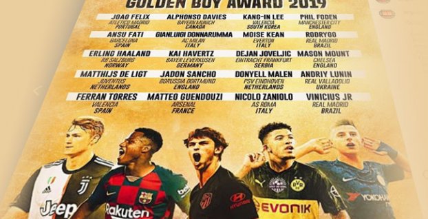 Golden Boy Award 2019