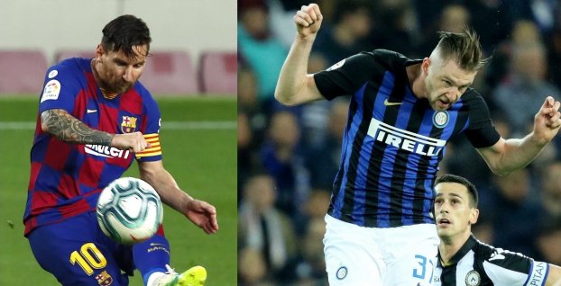 Lionel Messi a Milan Škriniar