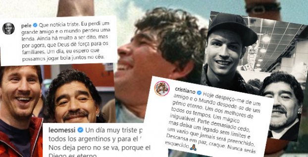Diego Maradona - reakcie na úmrtie