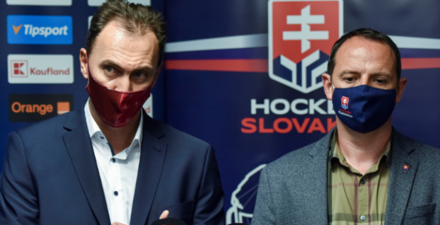 Miroslav Šatan a generálny sekretár SZĽH Ivan Pulkert