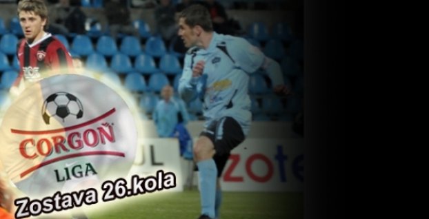 Corgoň liga - zostava víkendového 26. kola podľa portálu Sport7.sk
