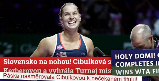 Ohlasy svetových médií na senzačný triumf Cibulkovej: Božská Domi, Slovensko na nohách!