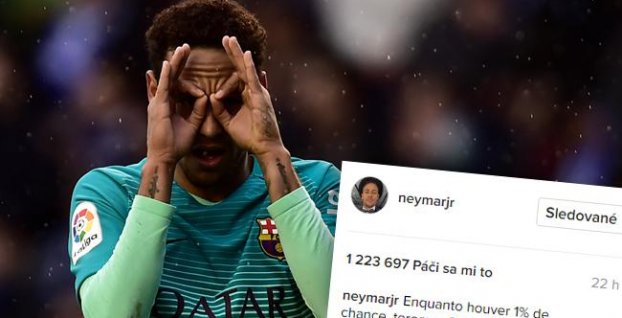 Prepíše Barcelona históriu? Neymar zverejnil motivačný status