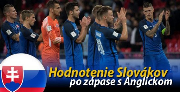 Hodnotenie slovenských hráčov po zápase Anglicko – Slovensko