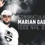 VIDEO: LA Kings pripravili pre Mariána Gáboríka strhujúce video pri príležitosti oslavy jeho 1000. zápasu v NHL