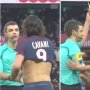 VIDEO: Cavani rekordný gól oslávil hodením dresu do davu fanúšikov. Rozhodca mu pogratuloval, potom mu udelil žltú kartu