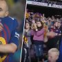 VIDEO: Iniesta standing ovation