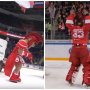 VIDEO: Hudáček vychytal najlepší tím KHL a opäť dostal divákov do varu